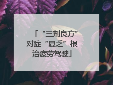 “三剂良方”对症“夏乏”根治疲劳驾驶