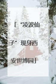 “凌波仙子”现身西安世博园