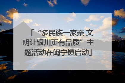 “多民族一家亲 文明让银川更有品质”主题活动在闽宁镇启动