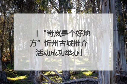 “岢岚是个好地方”忻州古城推介活动成功举办