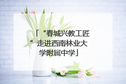 “春城兴教工匠”走进西南林业大学附属中学