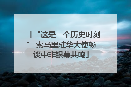 “这是一个历史时刻” 索马里驻华大使畅谈中非银幕共鸣
