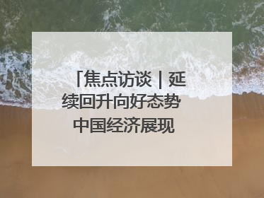 焦点访谈｜延续回升向好态势 中国经济展现韧性与活力