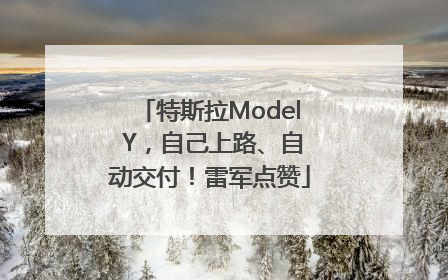 特斯拉Model Y，自己上路、自动交付！雷军点赞