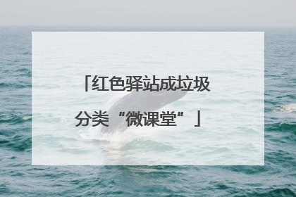 红色驿站成垃圾分类“微课堂”