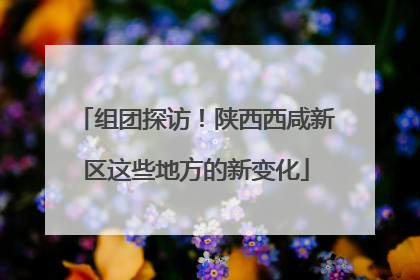 组团探访！陕西西咸新区这些地方的新变化