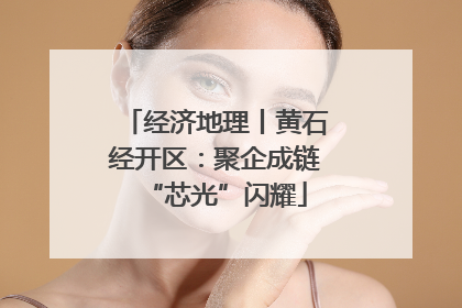 经济地理丨黄石经开区：聚企成链“芯光”闪耀