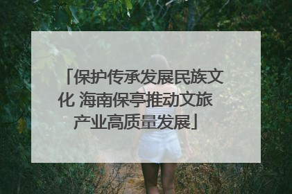 保护传承发展民族文化 海南保亭推动文旅产业高质量发展