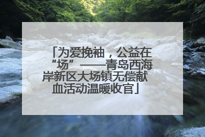 为爱挽袖，公益在“场”——青岛西海岸新区大场镇无偿献血活动温暖收官