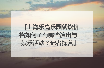 上海乐高乐园餐饮价格如何？有哪些演出与娱乐活动？记者探营