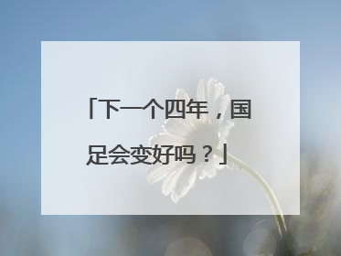 下一个四年，国足会变好吗？