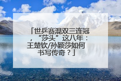 世乒赛混双三连冠，“莎头”这八年：王楚钦/孙颖莎如何书写传奇？