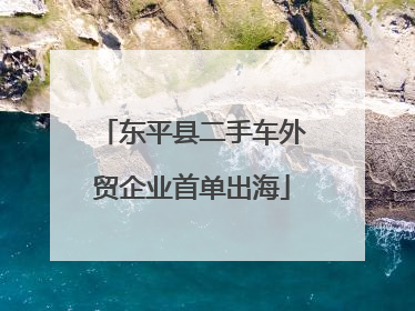 东平县二手车外贸企业首单出海