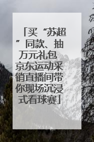 买“苏超”同款、抽万元礼包 京东运动采销直播间带你现场沉浸式看球赛