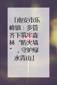 南安市乐峰镇：多管齐下筑牢森林“防火墙”，守护绿水青山