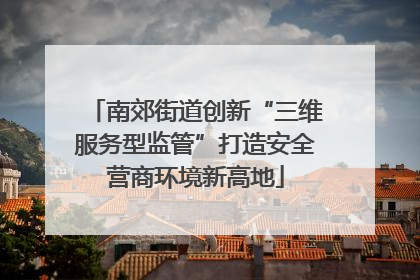 南郊街道创新“三维服务型监管”打造安全营商环境新高地