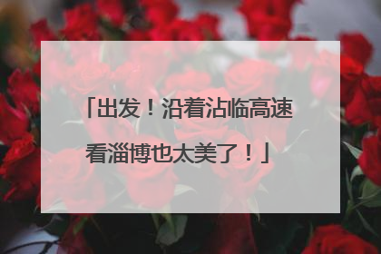 出发！沿着沾临高速看淄博也太美了！
