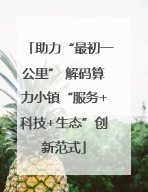 助力“最初一公里” 解码算力小镇“服务+科技+生态”创新范式