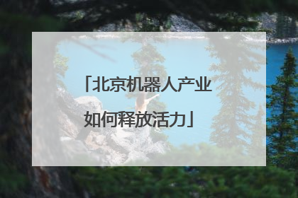 北京机器人产业如何释放活力
