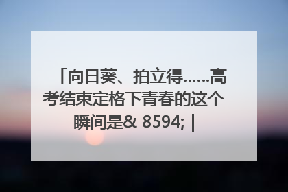 向日葵、拍立得……高考结束定格下青春的这个瞬间是& 8594;｜2025四川高考