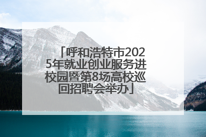 呼和浩特市2025年就业创业服务进校园暨第8场高校巡回招聘会举办
