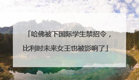 哈佛被下国际学生禁招令，比利时未来女王也被影响了