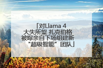 对Llama 4大失所望 扎克伯格被曝亲自下场组建新“超级智能”团队