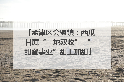 孟津区会盟镇：西瓜甘蔗“一地双收” “甜蜜事业”甜上加甜