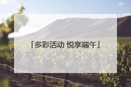 多彩活动 悦享端午