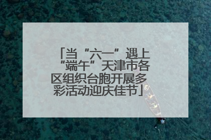 当“六一”遇上“端午”天津市各区组织台胞开展多彩活动迎庆佳节