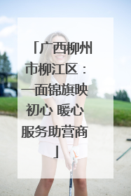 广西柳州市柳江区：一面锦旗映初心 暖心服务助营商