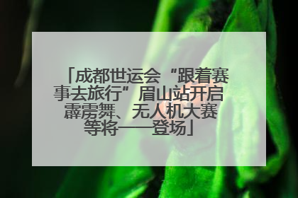 成都世运会“跟着赛事去旅行”眉山站开启 霹雳舞、无人机大赛等将一一登场