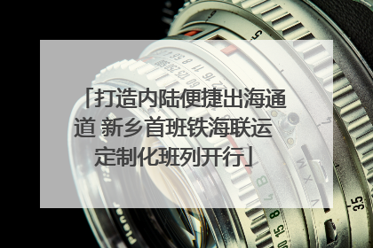 打造内陆便捷出海通道 新乡首班铁海联运定制化班列开行