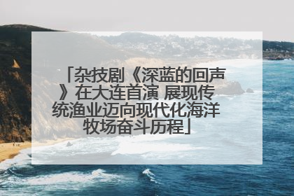 杂技剧《深蓝的回声》在大连首演 展现传统渔业迈向现代化海洋牧场奋斗历程