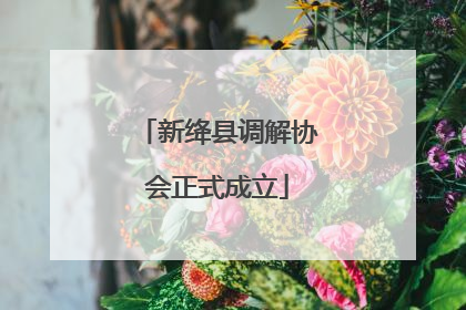 新绛县调解协会正式成立