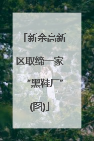 新余高新区取缔一家“黑鞋厂”(图)
