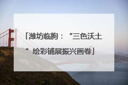 潍坊临朐：“三色沃土”绘彩铺展振兴画卷