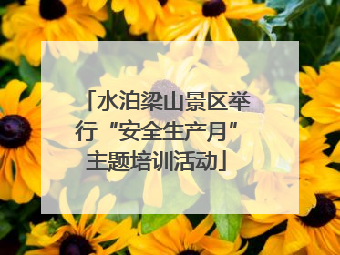 水泊梁山景区举行“安全生产月”主题培训活动