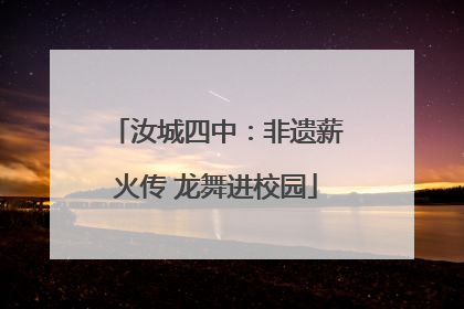 汝城四中：非遗薪火传 龙舞进校园