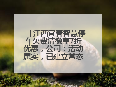江西宜春智慧停车欠费清缴享7折优惠，公司：活动属实，已建立常态化诉讼追缴机制