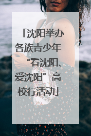 沈阳举办各族青少年“看沈阳、爱沈阳”高校行活动