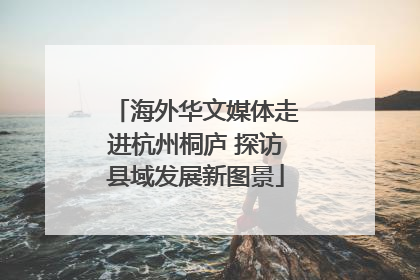 海外华文媒体走进杭州桐庐 探访县域发展新图景