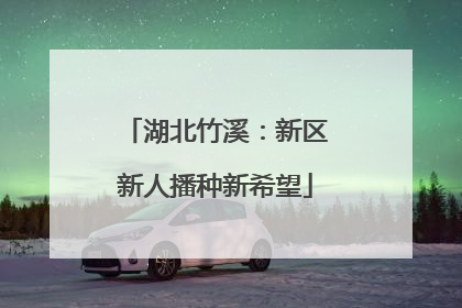 湖北竹溪：新区新人播种新希望