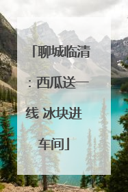 聊城临清：西瓜送一线 冰块进车间