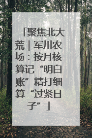 聚焦北大荒｜军川农场：按月核算记“明白账”精打细算“过紧日子”