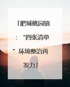 肥城桃园镇：“四张清单”环境整治再发力