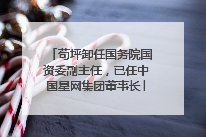 苟坪卸任国务院国资委副主任，已任中国星网集团董事长