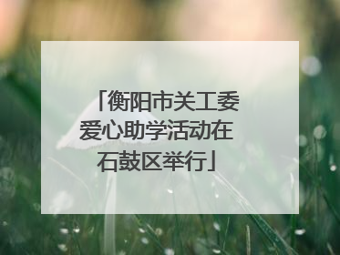 衡阳市关工委爱心助学活动在石鼓区举行
