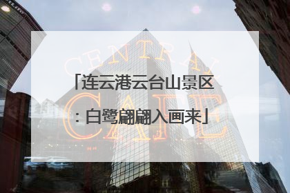 连云港云台山景区：白鹭翩翩入画来