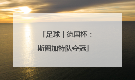 足球｜德国杯：斯图加特队夺冠